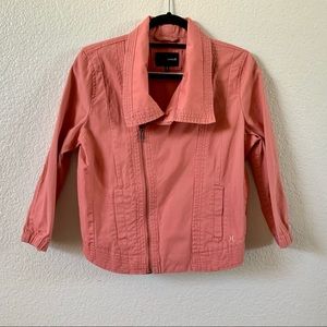 Hurley Coral Moro Jacket With Crop Sleeve, Sz S